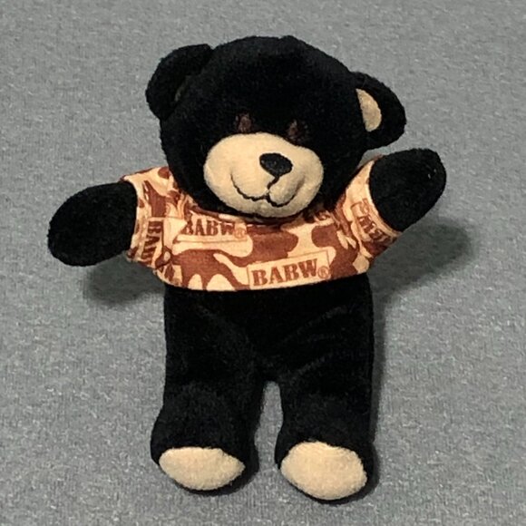 2006 Mc Donald’s Mini Build A Bear Stuffed Bear Dimples Teddy BABW Camo Shirt - Picture 1 of 4